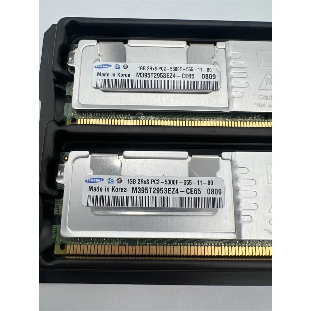 2 x M395T2953EZ4-CE65 Samsung M395T2953EZ4-CE65 SAMSUNG 1GB (1X1GB) PC5300F DDR2